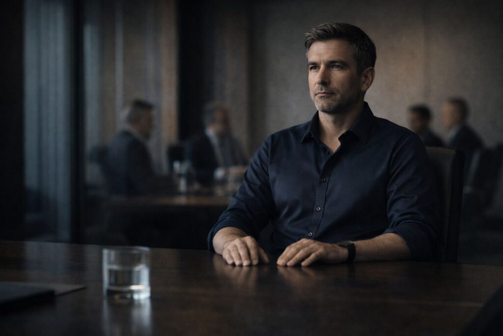 Jealousy in Relationships: Stop Performing Control 1 Calm leadership presence demonstrating emotional self-command under pressure.