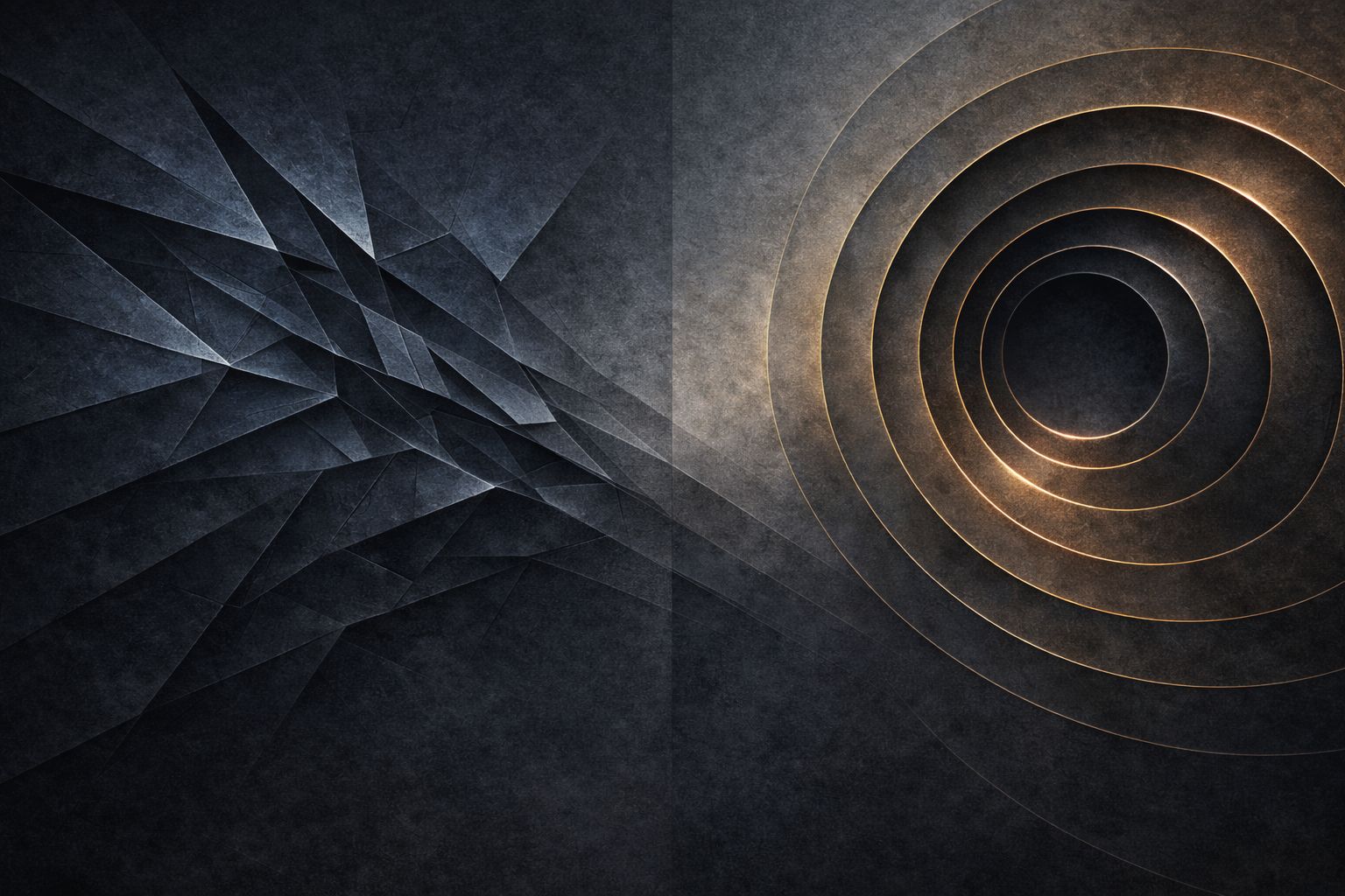 Abstract representation of emotional self-command in jealousy in relationships, showing tension resolving into structured composure.